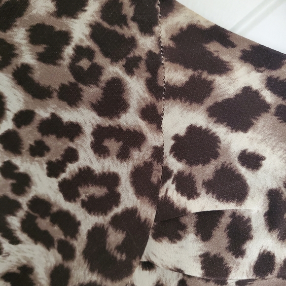 100% Silk Gerard Darel Leopard Dress - Picture 7 of 7